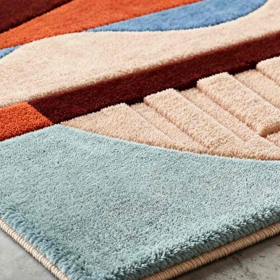 Modern Style Character Rug Custom Hand Tufted Carpet Irregular Shape Wool for Living Room Decoration Mats