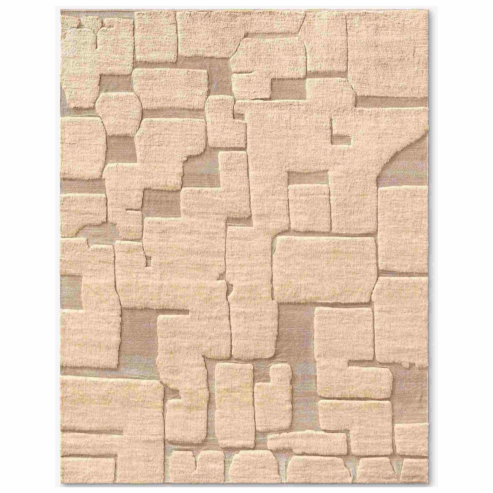 Modern High Quality Hand Knotted Wool/Silk Carpet Red Color Cushioned Loop Pile for Any Room-Area Rugs & Sets