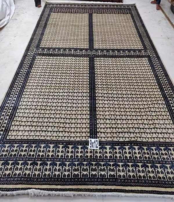 Elegant Wool Jacquard Loomed Area Rug Handmade Hand Knotted Hand Tufted Medium Thickness Non-Slip Eco-friendly Modern Solid