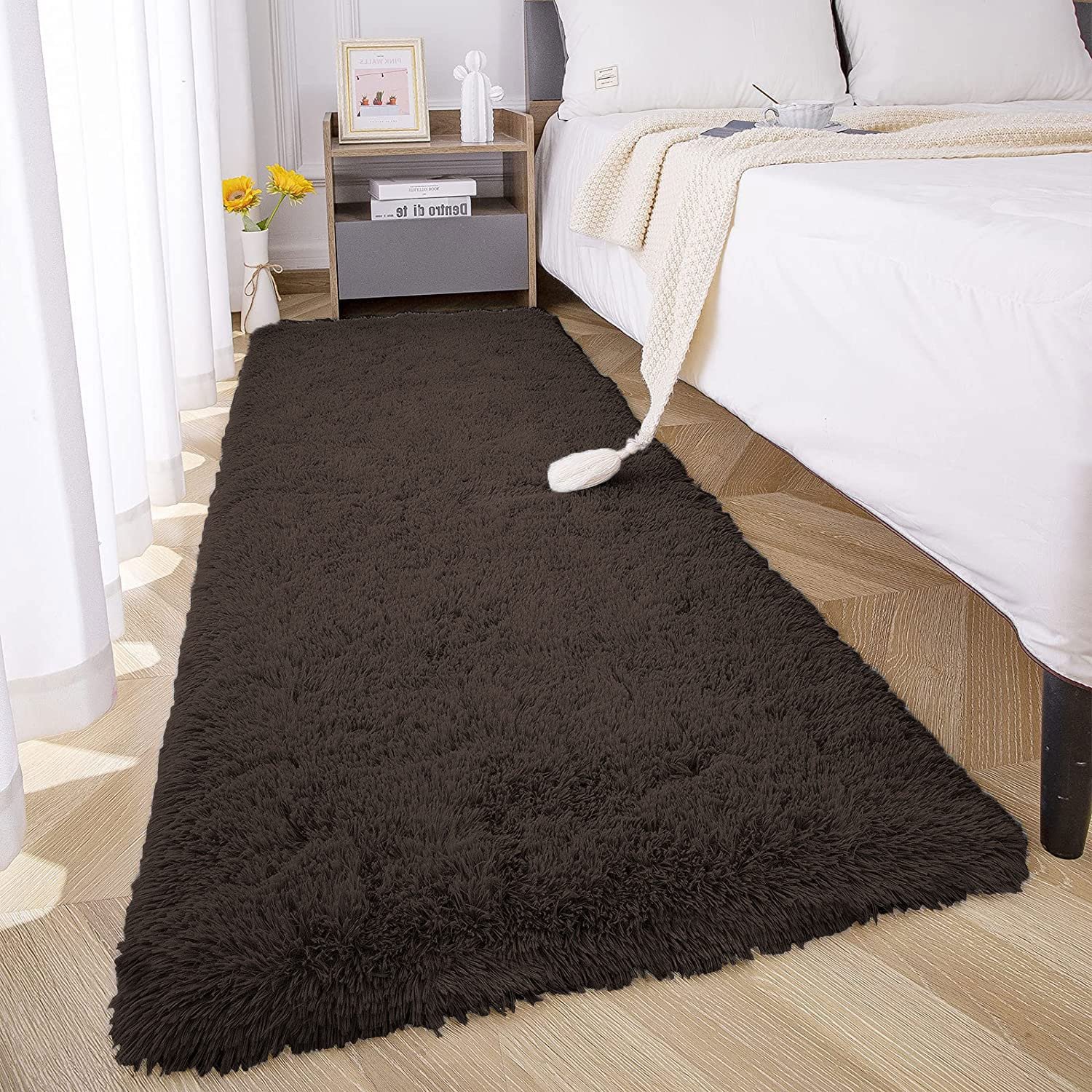 Luxe Home Marino Fur Runner 2000 GSM Anti Skid, Non Slip, Super Soft Rugs for Bedroom